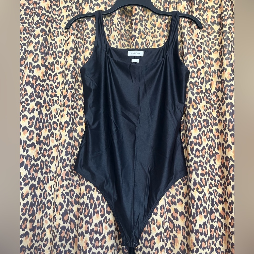 Aritzia Babaton Sleek Black Bodysuit